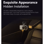 Dash Camera/DVR Wi-Fi AMYMAT 4K, Camera Duala Vedere Nocturna Filmare in bucla Camera Auto Marsarier cu Night Vision, Unghi Larg 140°, G-Sensor, Loop Recording, Monitorizare Parcare, Aplicatie Telefon, Driving Recorder pentru Masina - imagine 5