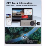 Camera Auto DVR 3 in 1 AMYMAT Ultra-HD cu Inregistrare 4K Frontala, Modul Inteligent cu legare la sigurante 2.5K si 1080P Posterioara, WiFi Integrat, Viziune Nocturna si Suport de Securitate Completa – Protectie Premium pentru Soferi si Vehicule - imagine 5