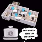 Dispenser Apa Automat, Wireless, AMYMAT Tip Fantana Pentru Pisici Si Caini, senzor de miscare, Filtrare Prin Carbune Activ, baterie 5200mAh Silentios, 2.8 L, 2 Moduri De Flux, Negru (copie) - imagine 2