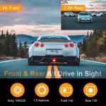 Camera Video Auto A13 AMYMAT Dash Cam Full HD 4K UHD, GPS Integrat, Ecran LCD, Super Noapte, Detectare Coliziuni, Park Mode, Profesionala - imagine 4