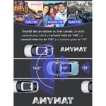 Camera auto tripla AMYMAT DVR 3 in 1, Full HD 1080P, ecran 1.97' inch, Wi-Fi, night vision, monitorizare parcare - imagine 3