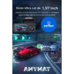 Camera auto tripla AMYMAT DVR 3 in 1, Full HD 1080P, ecran 1.97' inch, Wi-Fi, night vision, monitorizare parcare - imagine 4