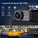 Dash Camera/DVR Wi-Fi AMYMAT 4K, Camera Duala Vedere Nocturna Filmare in bucla Camera Auto Marsarier cu Night Vision, Unghi Larg 140°, G-Sensor, Loop Recording, Monitorizare Parcare, Aplicatie Telefon, Driving Recorder pentru Masina - imagine 6