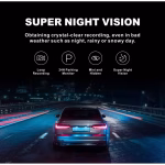 Camera auto DVR AMYMAT 4K Wi-Fi Dash Cam Ecran 3.2' Inch cu camera marsarier aplicatie mobile Vidure (spate) Dashcam waterproof Night Vision, Black Box Recorder, Vedere Nocturna cu unghi larg 170°, inregistrare in bucla monitorizare parcare - imagine 11