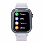 Ceas Smartwatch Pentru Copii AMYMAT KT15 PRO, 4G WhatsApp Argintiu, cu localizare GPS, apelare video, rezistent la apa si monitorizare spion tip telefon Roz - imagine 3