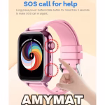 Ceas Smartwatch Wonlex AMYMAT KT34 cu GPS, Facebook TikTok, Youtube, Ritm-cardiac, WhatsApp Ecran Tactil de 1.91 inch, Meniu in limba Romana Deblocare Faciala Apel Video si Functii Avansate pentru Copii WIFI, bluetooth, apa IP67, Android, IOS, SOS - imagine 6