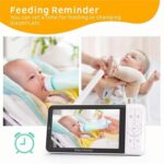 Monitor inteligent AMYMAT pentru bebelusi 5” 1080p AMYMAT – CCTV Wireless, Audio Bidirectional, Senzor Temperatura, Viziune Nocturna, Monitorizare prin Aplicatie - imagine 4