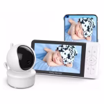 Monitor inteligent AMYMAT pentru bebelusi 5” 1080p AMYMAT – CCTV Wireless, Audio Bidirectional, Senzor Temperatura, Viziune Nocturna, Monitorizare prin Aplicatie