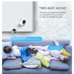 Monitor video pentru bebeluși AMYMAT ABM100, 4.3 inch, vedere nocturnă, comunicare bidirecțională, senzor temperatură, wireless - imagine 3