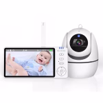 Baby monitor digital, AMYMAT Camera Audio-Video Wireless Pentru Supraveghere Bebe, Ecran HD 5" Inch LCD, VOX, Mod Nocturn, BiDirectional, Monitorizare Temperatura, Cantece de Leagan 501
