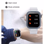 Ceas Smartwatch Pentru Copii AMYMAT KT15 PRO, 4G WhatsApp Argintiu, cu localizare GPS, apelare video, rezistent la apa si monitorizare spion tip telefon Roz - imagine 4