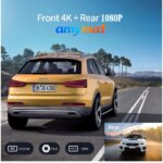 Camera Auto DVR AMYMAT 4K Ultra HD cu 2 Camere Fata si Spate,  Ecran mare IPS 3 Inch, Senzor Sony, Night Vision, Unghi Wide 170°, G-Sensor, Monitorizare Parcare 24/7, Loop Recording, Detectare Miscare, Microfon Integrat, Suport Card MicroSD, Universala - imagine 2