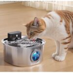 Pachet de 6 bureți și filtre de schimb AMYMAT pentru fântână de apă din oțel inoxidabil, 108oz/3.2L, 4000mah - imagine 4
