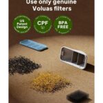 Pachet de 6 bureți și filtre de schimb AMYMAT pentru fântână de apă din oțel inoxidabil, 108oz/3.2L, 4000mah - imagine 2