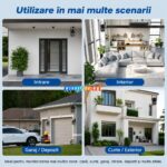 Camera de Supraveghere WiFi Exterior 10MP Dual Lens PTZ, Zoom Inteligent, Detectare Umana AI, Urmarire Automata, Vedere Nocturna Color, Audio Bidirectional, 2.4GHz + 5GHz, Slot Card TF 256GB, Control din Aplicatia O-KAM PRO, Rezistenta la Intemperii - imagine 2