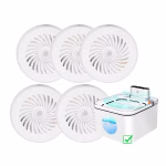 Set 5 filtre de schimb AMYMAT pentru fântână de apă wireless 3L, filtrare din bumbac, pentru pisici și câini, ușor de instalat